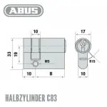 ABUS A93 Halbzylinder – Bild 2