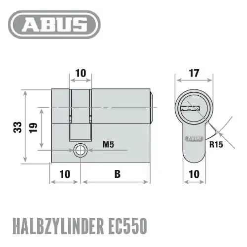 Halbzylinder ABUS EC550 – Bild 3