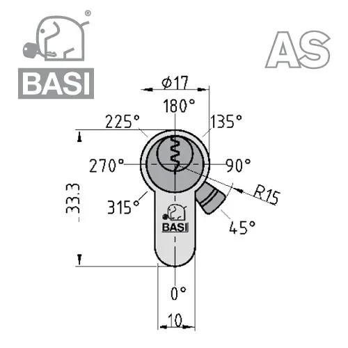 Halbzylinder Basi AS – Bild 5