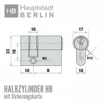 HB Halbzylinder mit Sicherungskarte – Bild 4