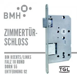 BMH Zimmertürschloss falz 18-55/72