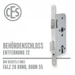 CES Objekt-Einsteckschloss 20-55/72 falz rund