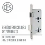 CES Objekt-Einsteckschloss 20-60/72 falz rund