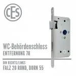 WC Objekt-Einsteckschloss 20-55/72