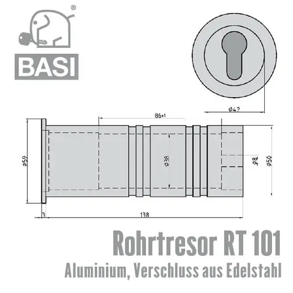 Rohrtresor RT 101 – Bild 2