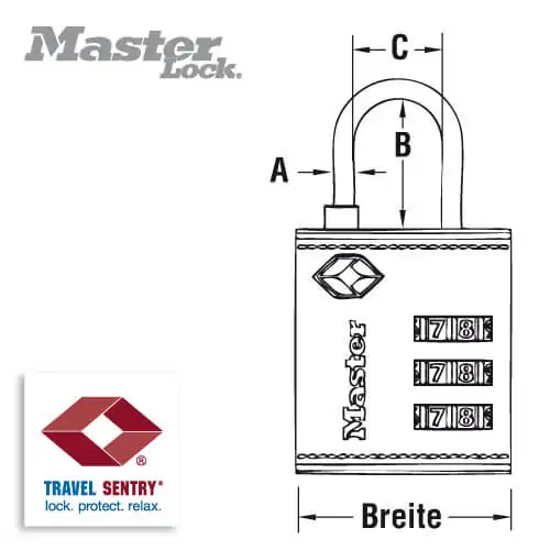 Master Lock 4692 TSA-Gepäckschloss – Bild 3