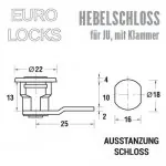 EURO LOCKS Briefkastenschloss mit Klammer – Bild 2