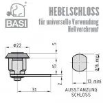 BASI HS 310-311 Hebelschloss – Bild 2