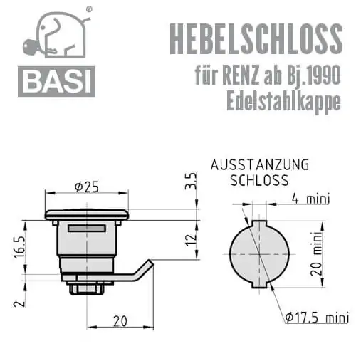 Hebelschloss HS 328 – Bild 2