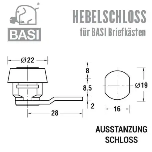 Hebelschloss HS 322-333 – Bild 2