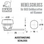 BASI HS 336-337 Hebelschloss für Geldkassetten – Bild 2