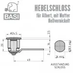 BASI HS 347 Hebelschloss für Albert  – Bild 2