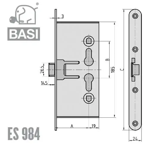ES 984 mit Panikfunktion für Wechselgarnituren – Bild 2