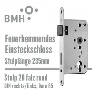 BMH Feuerhemmendes Einsteckschloss für Feuerschutztüren