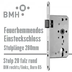 Feuerhemmendes Einsteckschloss 280 mm
