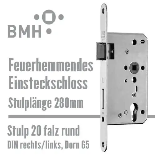 Feuerhemmendes Einsteckschloss 280 mm – Bild 1
