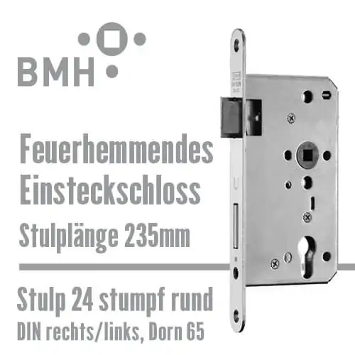 BMH Feuerhemmendes Einsteckschloss 