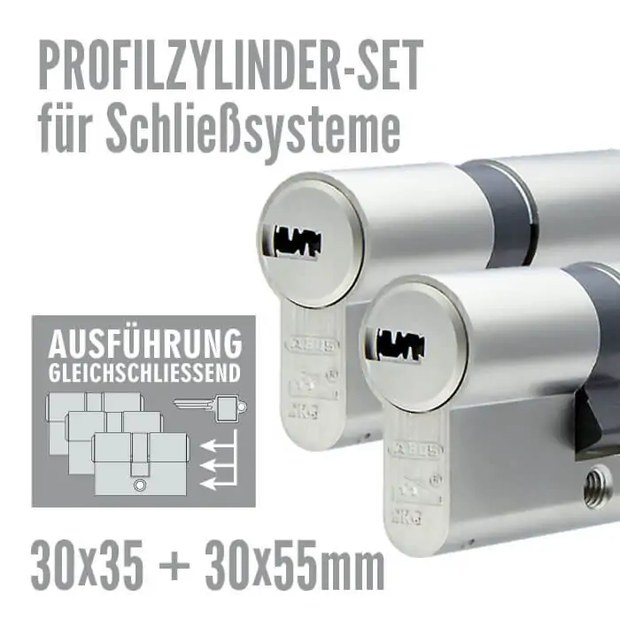 Schließzylinder-Set für Stangenschloss