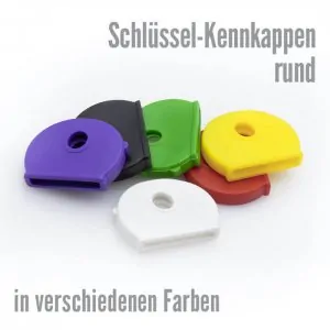 Schlüsselkennkappen Rund