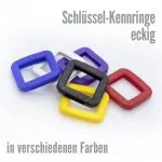 Schlüsselkennringe Eckig