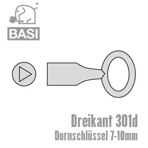 Dreikant Dornschlüssel – Bild 2