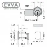 EVVA EPS Hebelzylinder-Maß