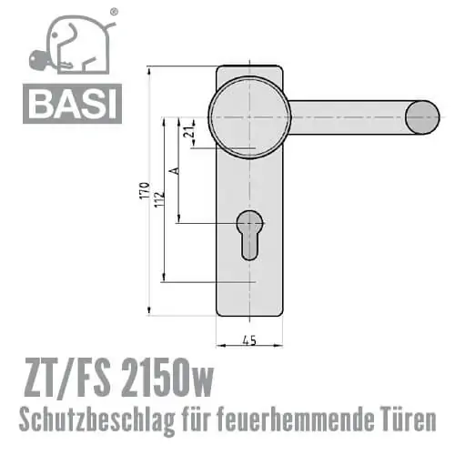 BASI Schutzbeschlag ZT/FS 2150w – Bild 4