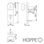 Hoppe Paris FS-Kurzschild-Wechsel-Garnitur – Bild 2