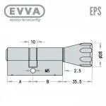 EVVA EPS Knaufzylinder-Maß