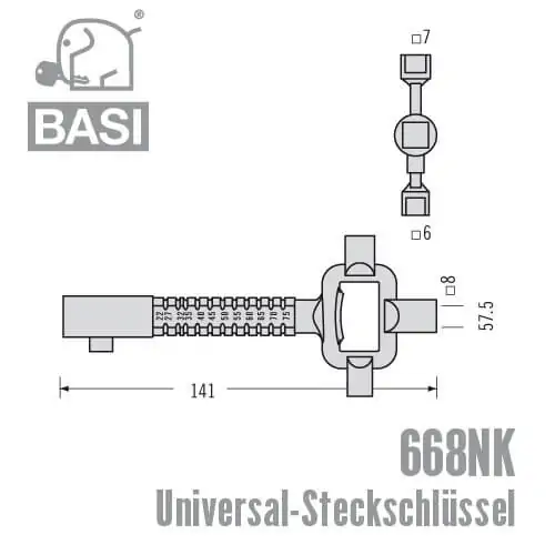 Universal-Steckschlüssel 668NK – Bild 2