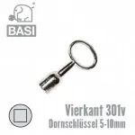 Vierkant Dornschlüssel Innen-Vierkant 5 - 10 mm Material: Zinkdruckguss, vernickelt