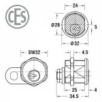 CES RHM Hebelzylinder 5558 – Bild 2