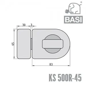 KS500R 45 Kastenschloss