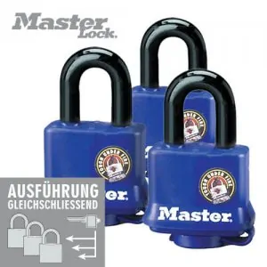 3er Pack Vorhängeschlösser Master Lock VHS 312 gleichschließend