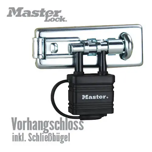Bolzenverschlussriegel mit Vorhängeschloss