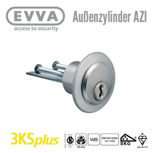 EVVA 3KS+ Außenzylinder AZI – Bild 4
