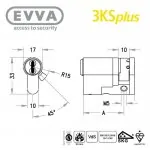 EVVA 3KS+ Halbzylinder – Bild 3