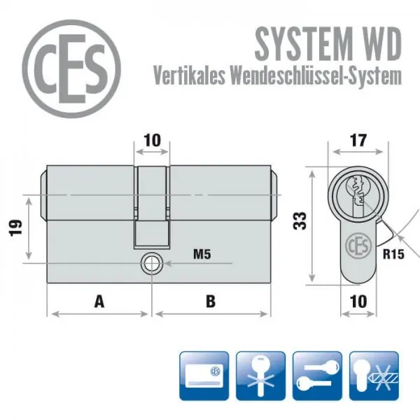CES WD Schließzylinder – Bild 2