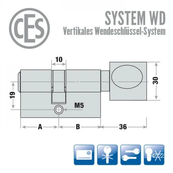 CES WD Knaufzylinder – Bild 2