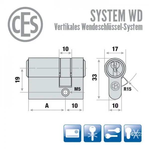 CES WD Halbzylinder – Bild 2
