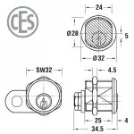 CES WD Hebelzylinder 5558 – Bild 2