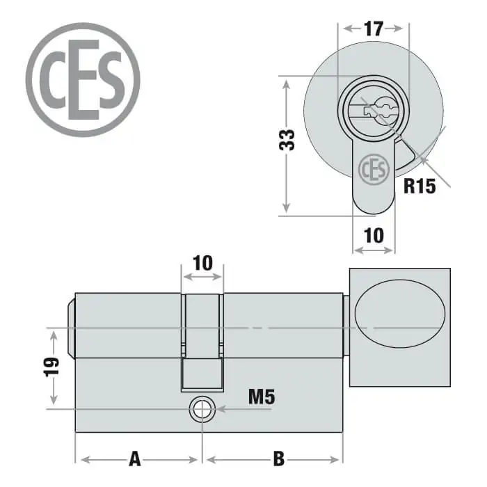 CES RHM Knaufzylinder – Bild 2