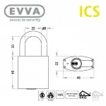 EVVA ICS Vorhängeschloss – Bild 3