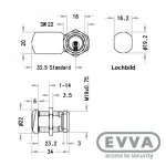 EVVA ICS Hebelzylinder MB19 – Bild 3