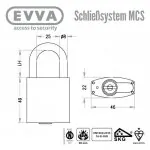 EVVA MCS Hangschloss HM24 – Bild 3