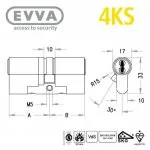 EVVA 4KS Zylindermaß