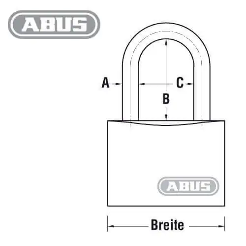 ABUS 158 Zahlenschloss – Bild 2