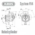ABUS V14 Hebelzylinder – Bild 2