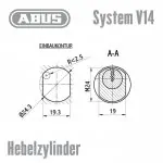 ABUS V14 Hebelzylinder – Bild 3