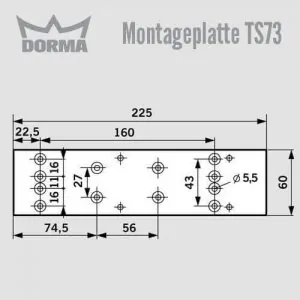 Montageplatte TS 73